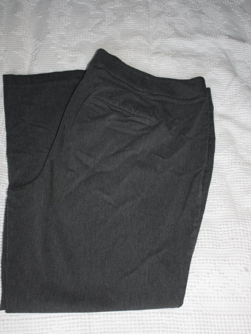 Lane Bryant The Allie Pants Charcoal Grey Stretch Dress Pants Size 24 Regular 24